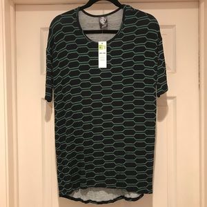 BNWT~Agnes & Dora~Navy & Green~Hi-Lo Tunic~XS